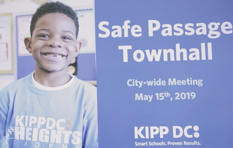 Flyer for the Citywide Safe Passage Convening at KIPP DC on May 15 2019