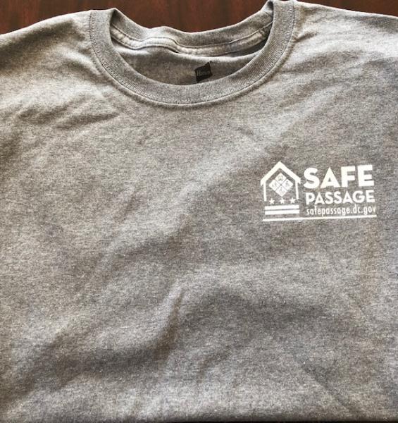 Safe Passage branded t-shirt